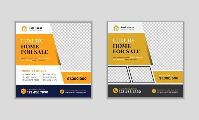 real-estate-digital-marketing-promotion-social-media-post-banner-template-vector